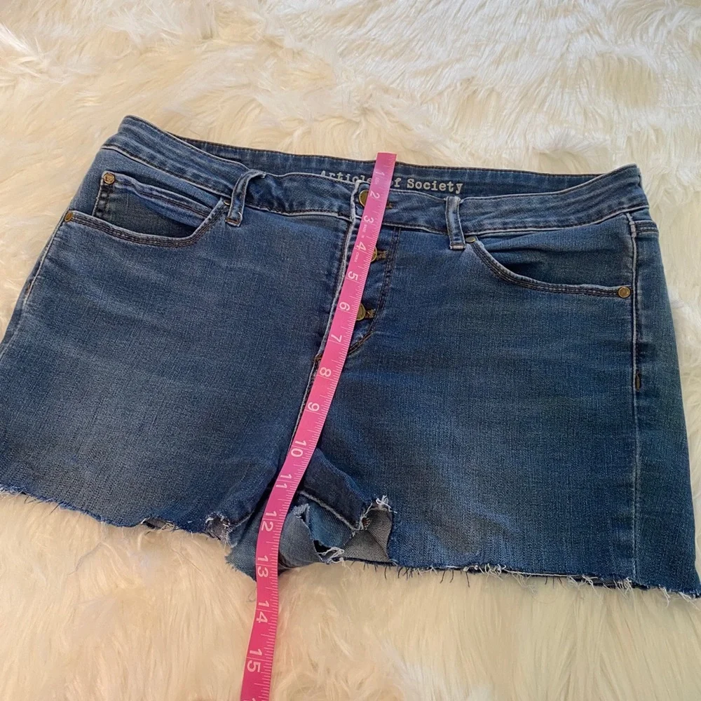 Articles of Society Anthro distressed denim shorts size 31 - Picture 2 of 11